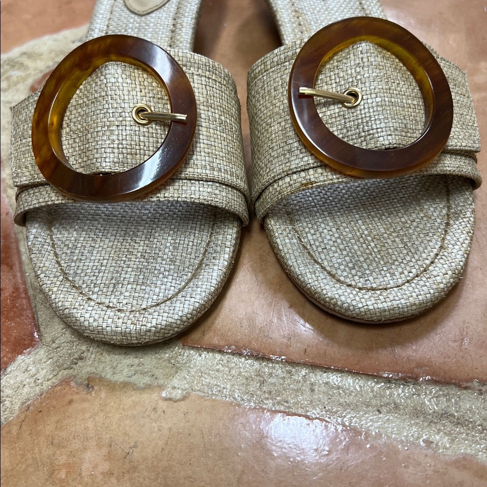 Cult Gaia Beige Sandals with Brown Accent - Picture 10 of 10